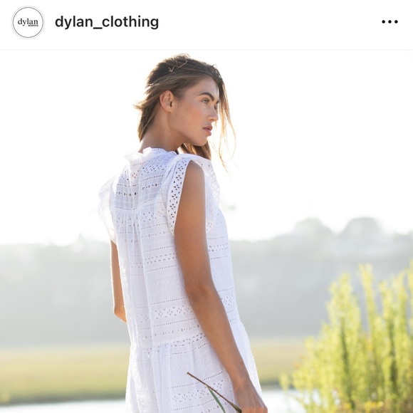 DYLAN White Floral Embroidered Dress - Picture 15 of 17